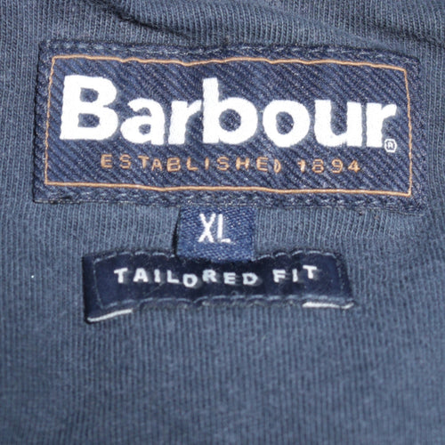 Barbour Men's Blue Cotton Tailored Fit Crew Neck T-Shirt XL