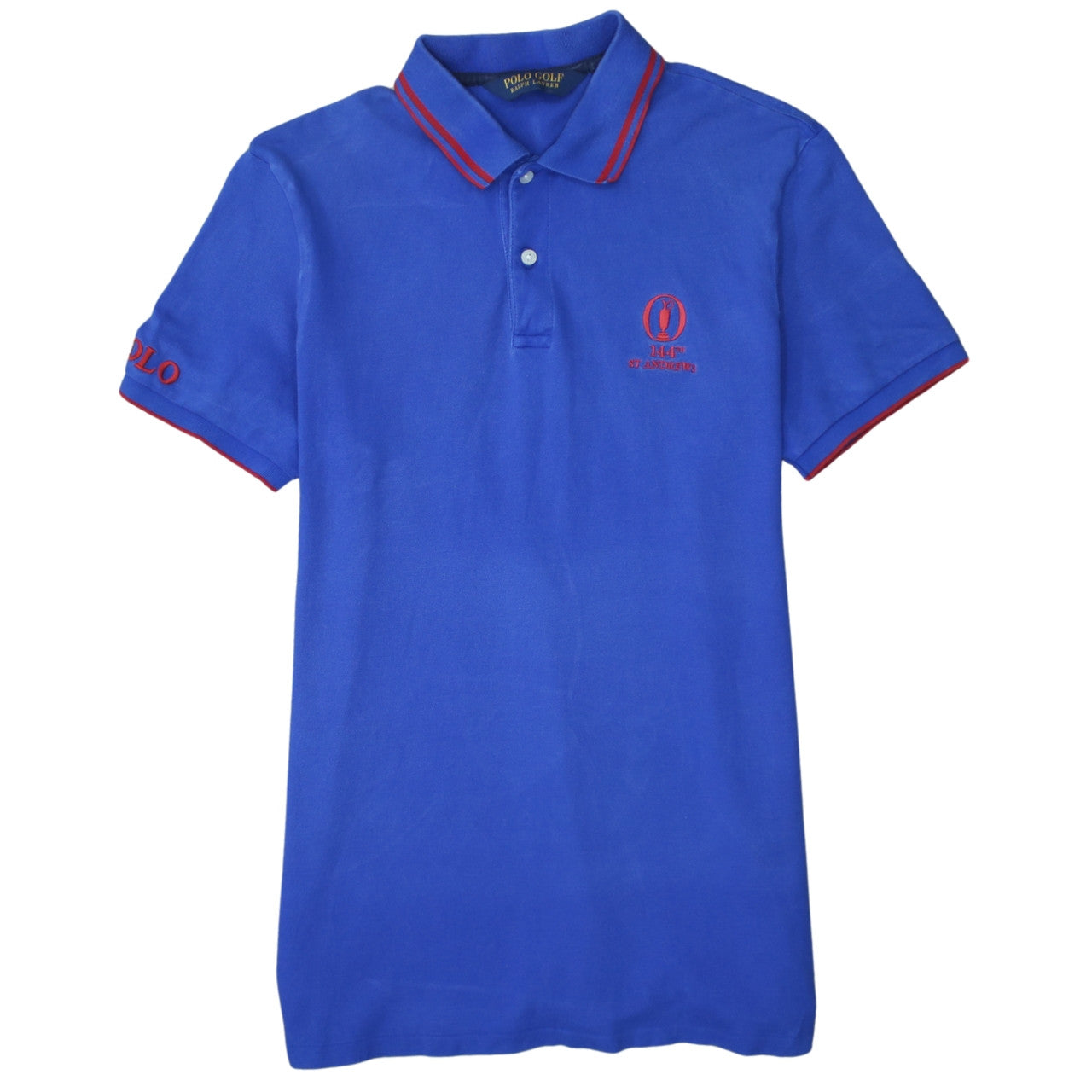 Ralph Lauren Polo Golf Blue Men's M Short Sleeve Cotton Polo Shirt