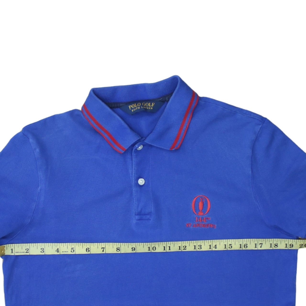 Ralph Lauren Polo Golf Blue Men's M Short Sleeve Cotton Polo Shirt