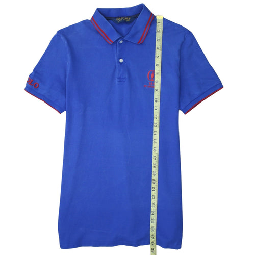Ralph Lauren Polo Golf Blue Men's M Short Sleeve Cotton Polo Shirt