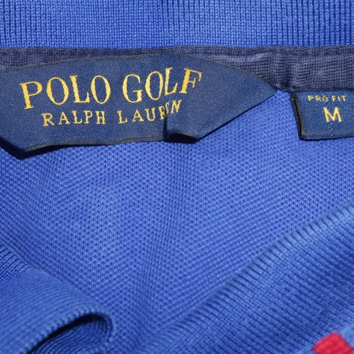 Ralph Lauren Polo Golf Blue Men's M Short Sleeve Cotton Polo Shirt