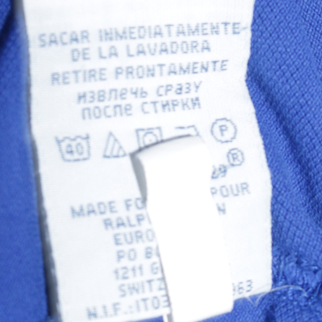 Ralph Lauren Polo Golf Blue Men's M Short Sleeve Cotton Polo Shirt