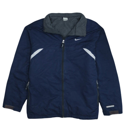 Nike Men's Blue XL Track Jacket Reflective Lightweight Sportswear