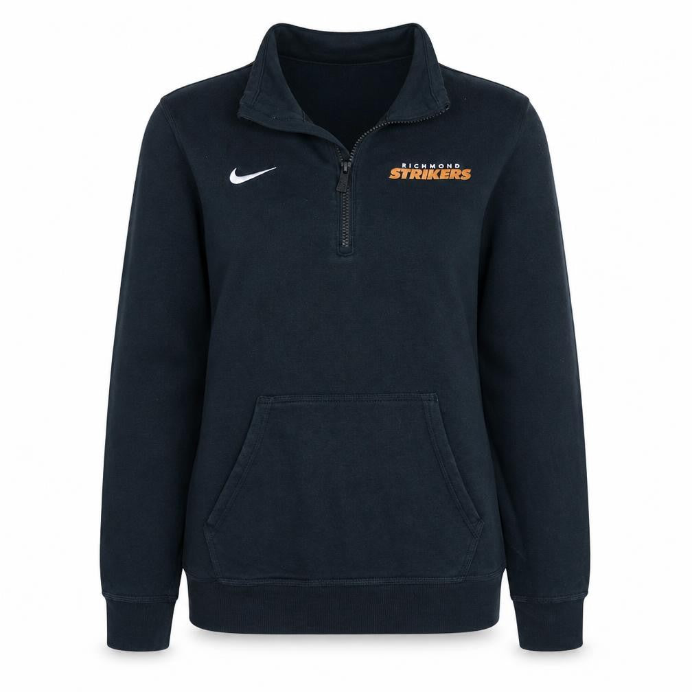 Nike Women's Black 1/4 Zip Richmond Strikers Sweatshirt Size S