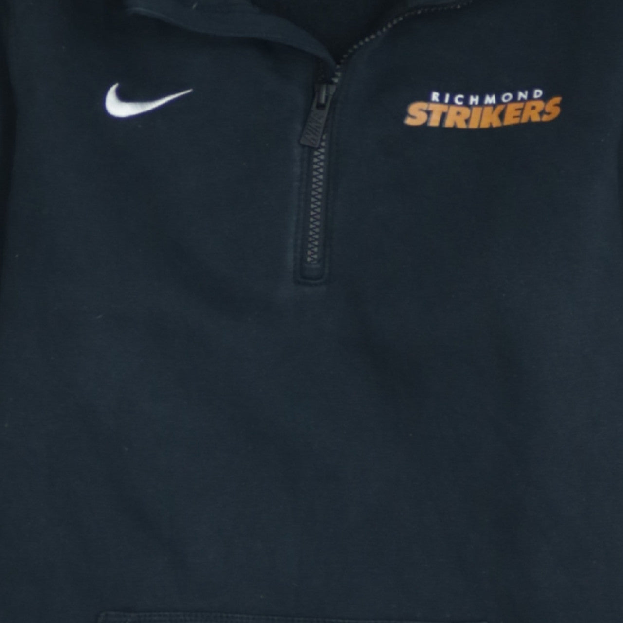 Nike Women's Black 1/4 Zip Richmond Strikers Sweatshirt Size S