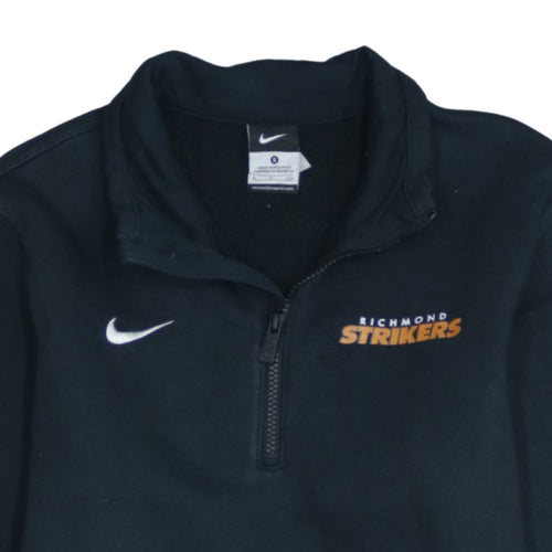 Nike Women's Black 1/4 Zip Richmond Strikers Sweatshirt Size S