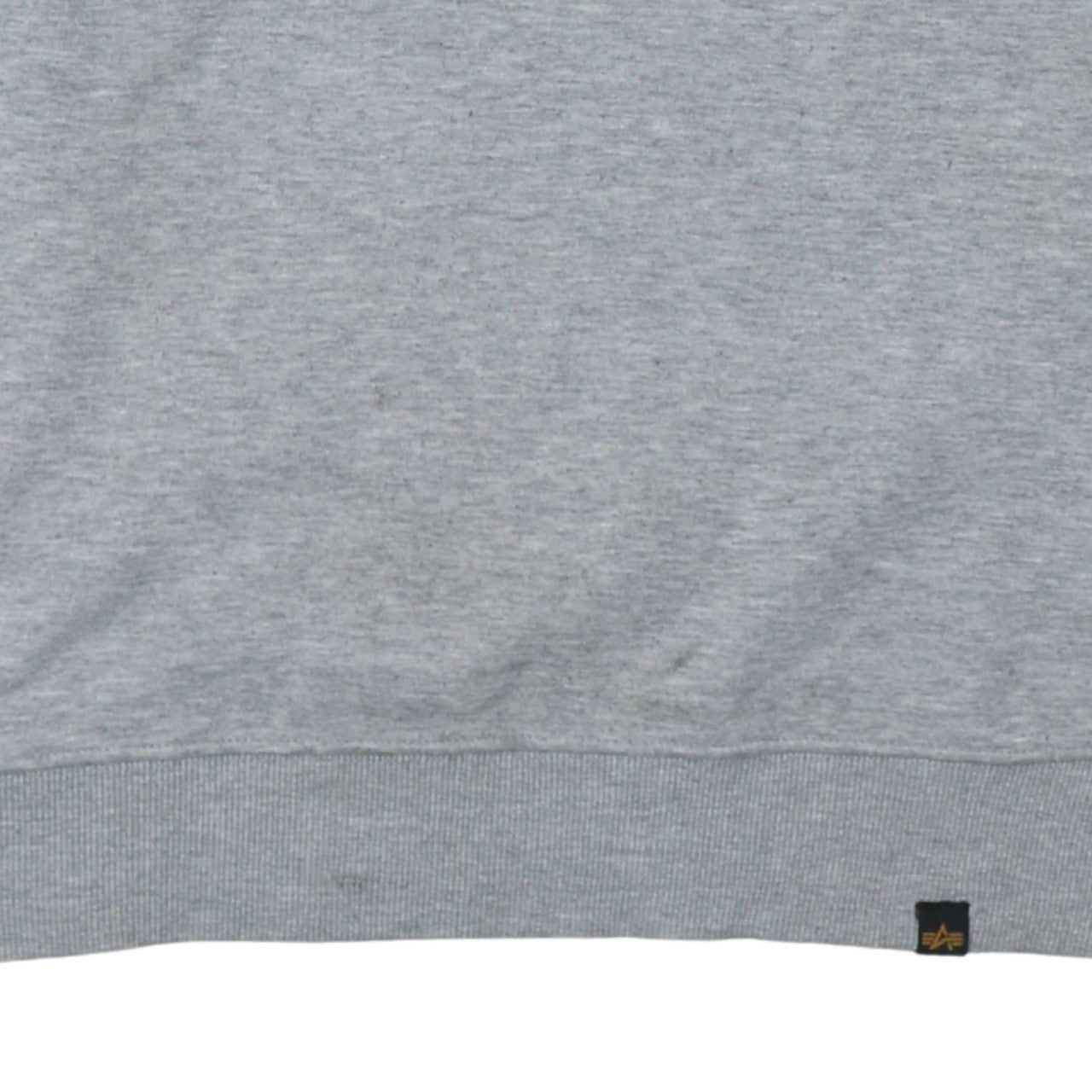 Alpha Industries Men's Grey NASA Crew Neck Pullover Sweatshirt L