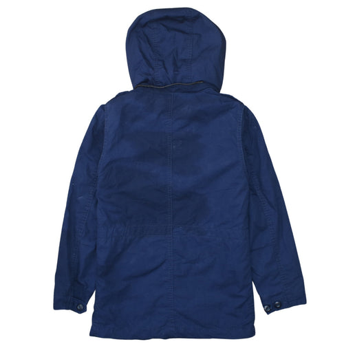 GAP Kids Girls Blue Hooded Cotton Parka Coat 10-11 Years
