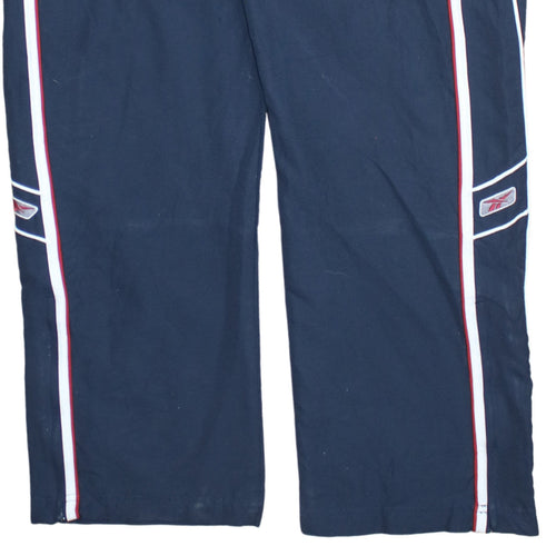 Reebok Men's Blue M Track Pants with Side Stripes