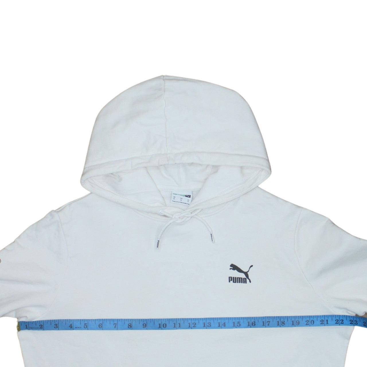 Puma Men’s White Pullover Hoodie M Graphic Print Sportswear