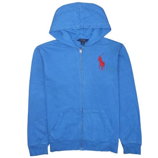 Polo Ralph Lauren Womens Blue Full Zip Hoodie Size M Cotton
