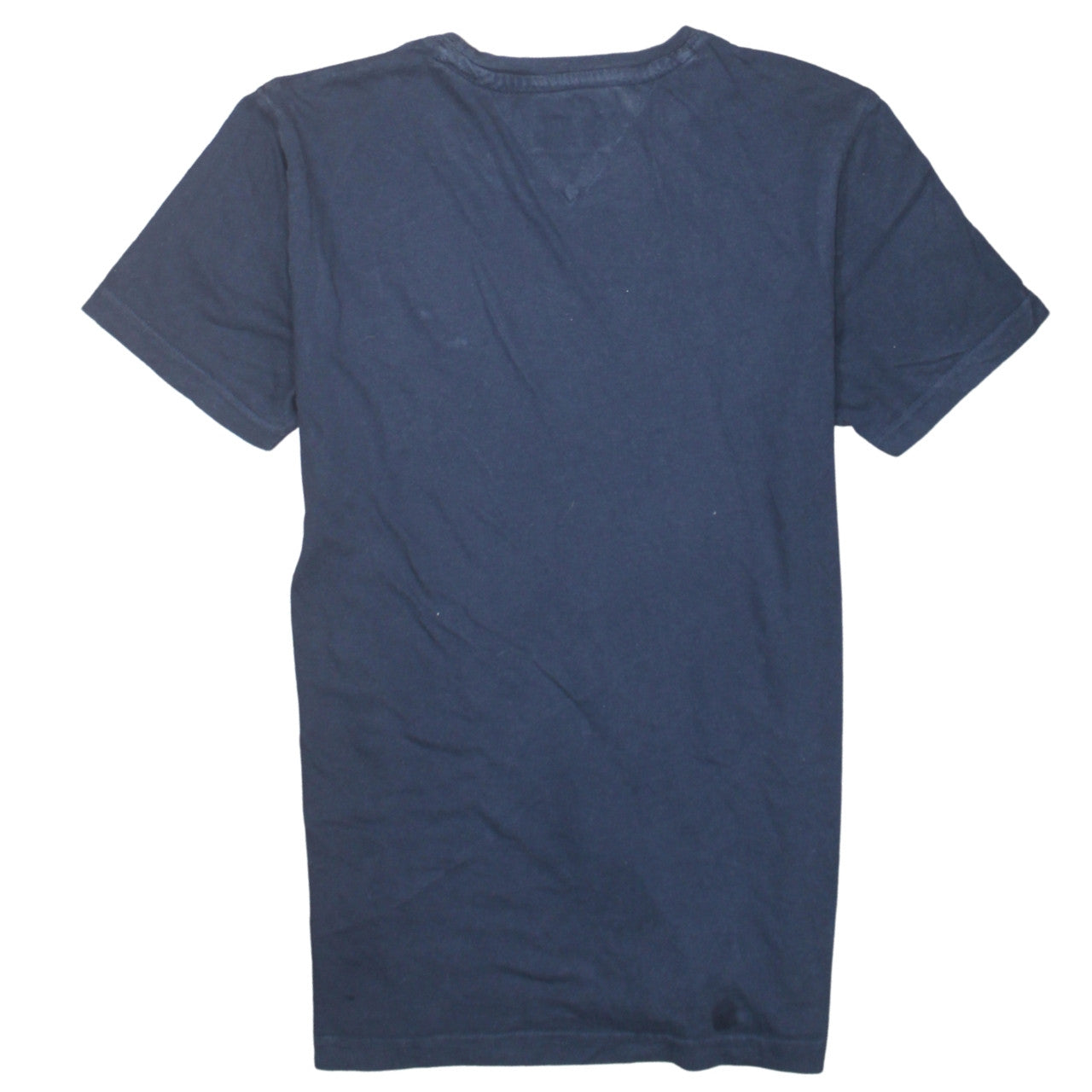 Tommy Hilfiger Denim Men's Blue Small Crew Neck Cotton T-Shirt