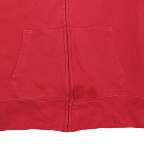 GAP Women Red Full Zip Hoodie Medium Cotton Blend Casual
