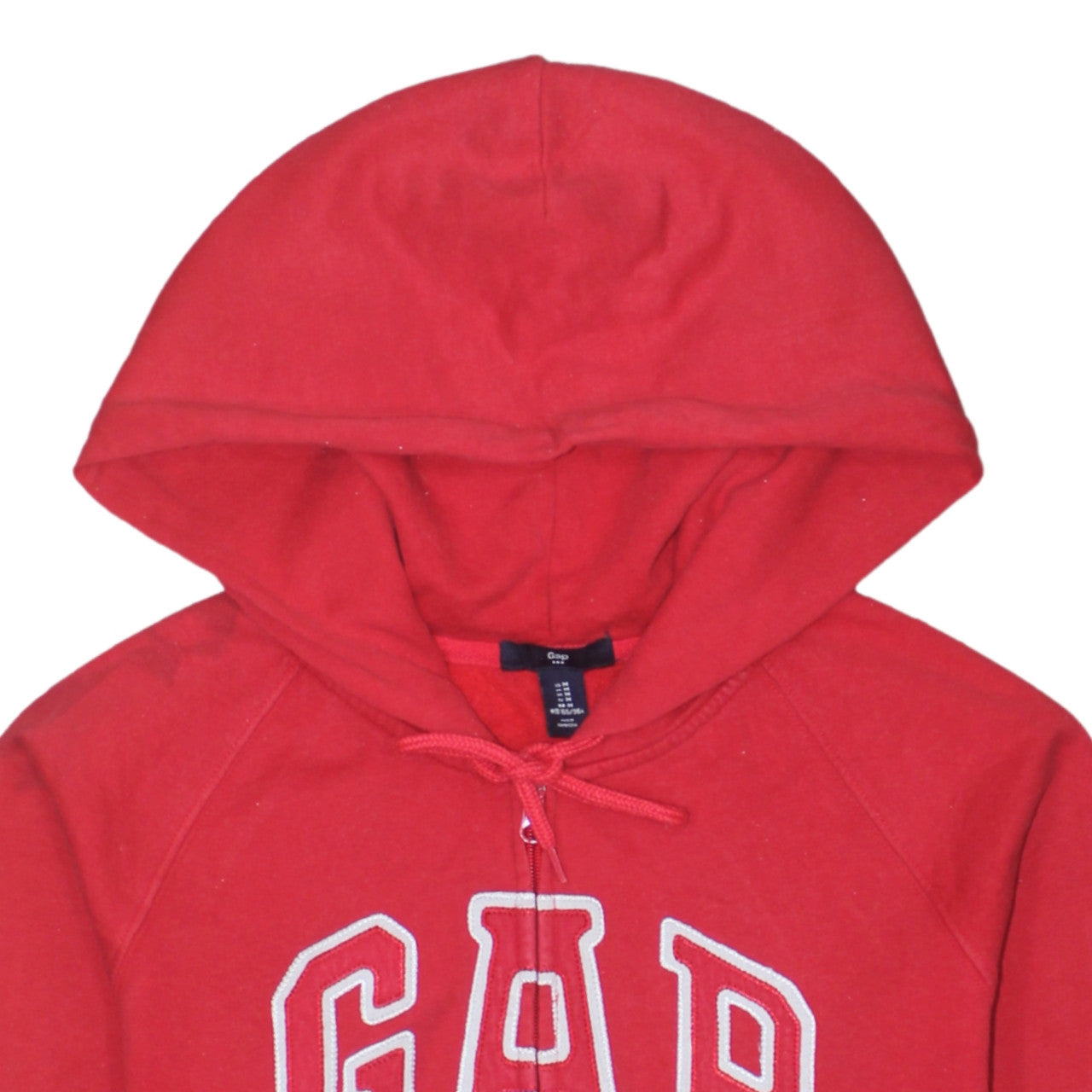GAP Women Red Full Zip Hoodie Medium Cotton Blend Casual