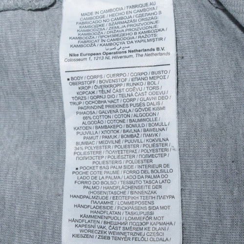 Nike Men's Grey Fleece Jogger Sweatpants M Regular Fit