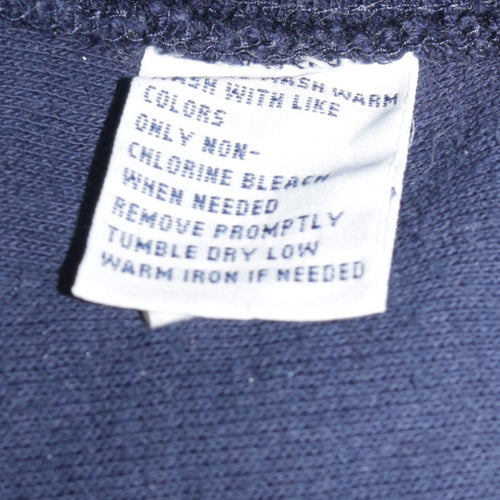 Polo Ralph Lauren Men's Navy Track Jacket M Full Zip Cotton Blend