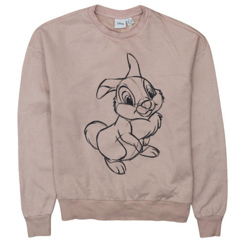 Disney Womens Beige Thumper Sweatshirt XS Pullover