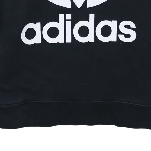 Adidas Womens Black Size 18 Pullover Hoodie Sweatshirt