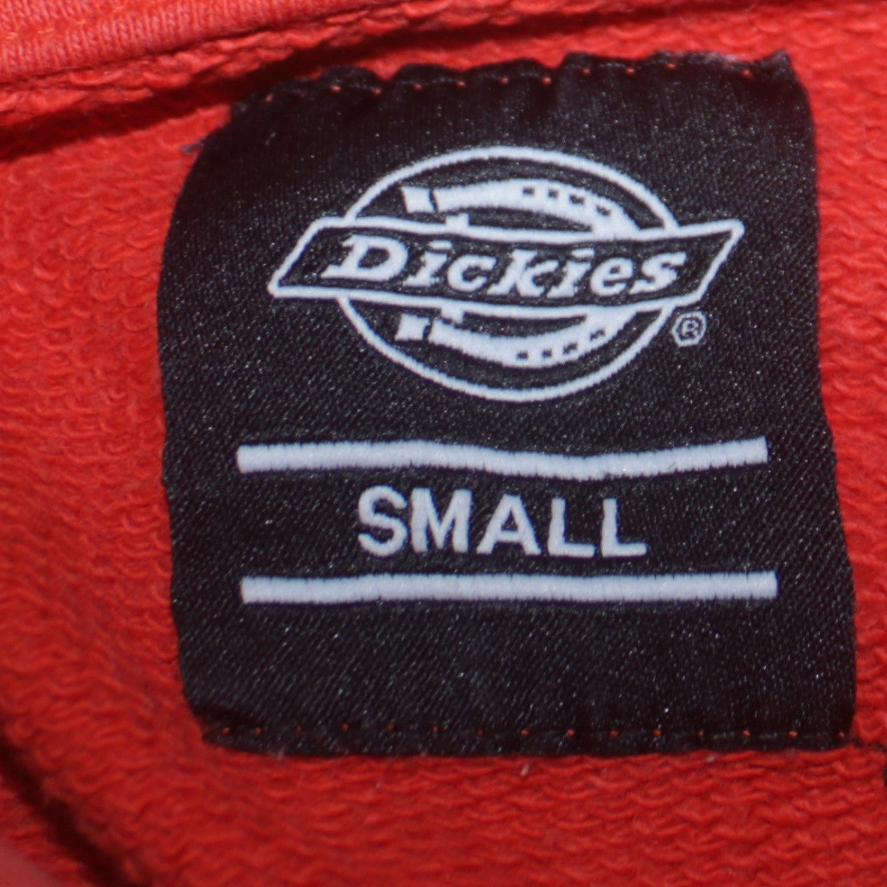Dickies Men's Orange Small Pullover Hoodie Cotton Fleece Sweatshirt