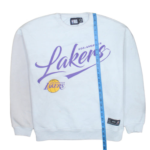NBA Los Angeles Lakers White Pullover Sweatshirt Women M