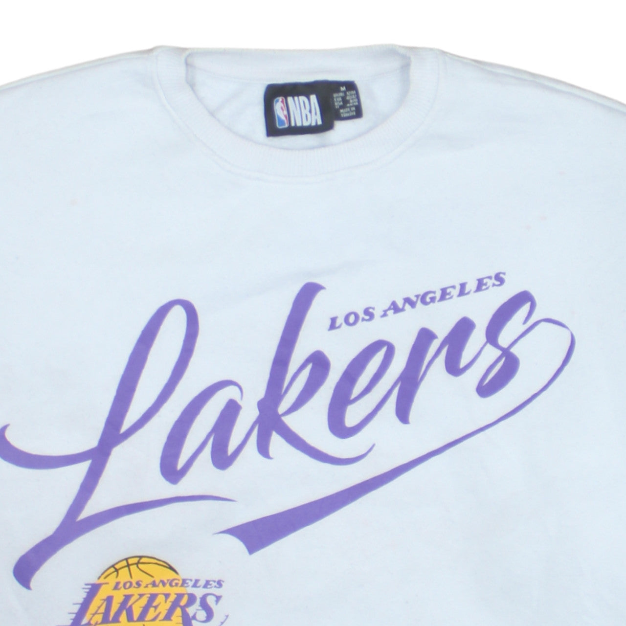 NBA Los Angeles Lakers White Pullover Sweatshirt Women M