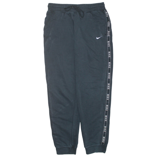 Nike Men's Black Jogger Sweatpants Medium Cotton Blend Lined