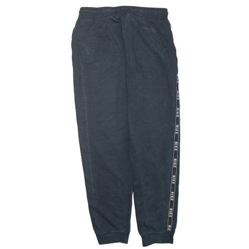 Nike Men's Black Jogger Sweatpants Medium Cotton Blend Lined