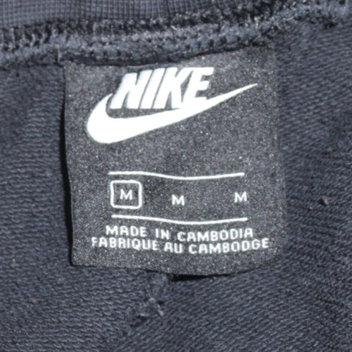 Nike Men's Black Jogger Sweatpants Medium Cotton Blend Lined