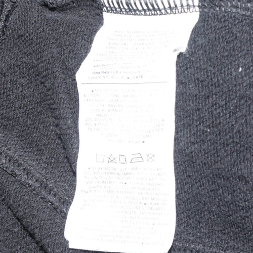 Nike Men's Black Jogger Sweatpants Medium Cotton Blend Lined