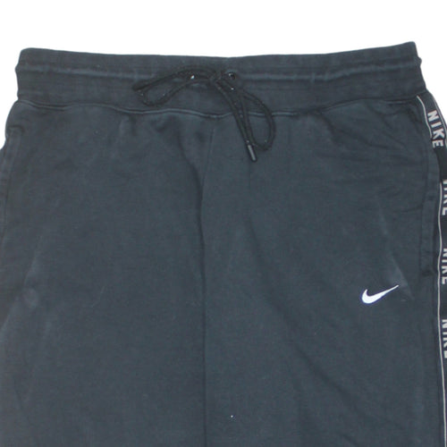 Nike Men's Black Jogger Sweatpants Medium Cotton Blend Lined