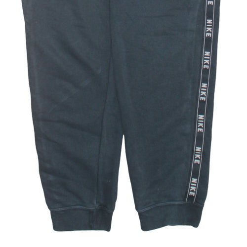 Nike Men's Black Jogger Sweatpants Medium Cotton Blend Lined