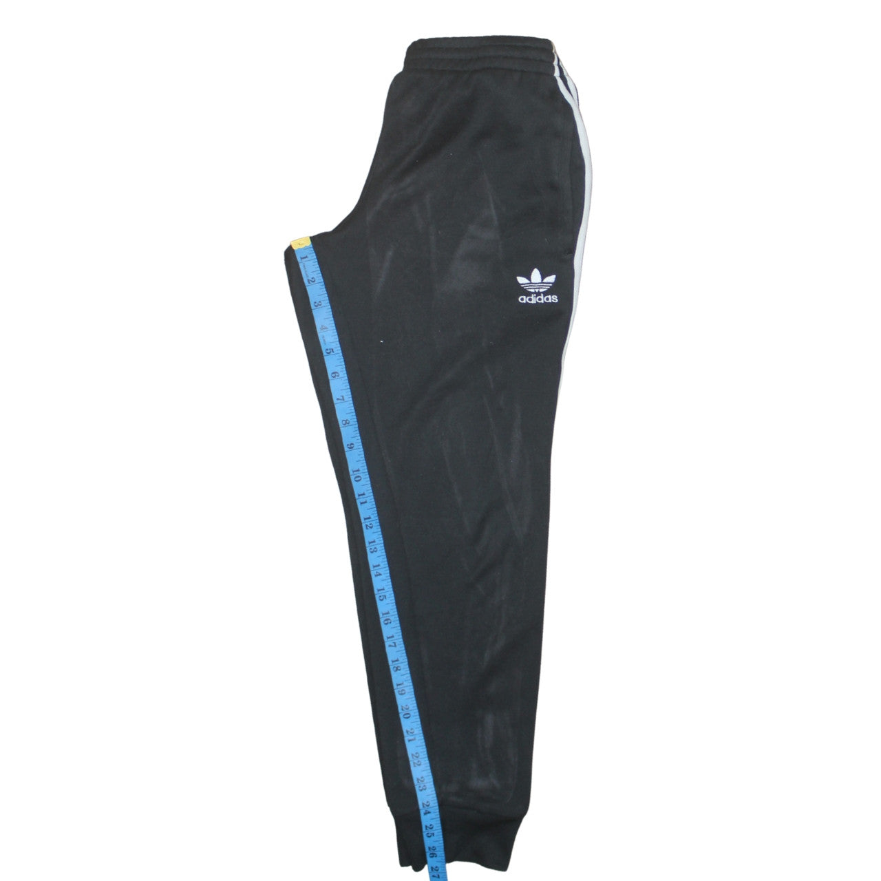 adidas Men's Black Small Jogger Trousers with 3 Stripes