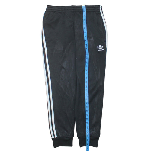 adidas Men's Black Small Jogger Trousers with 3 Stripes