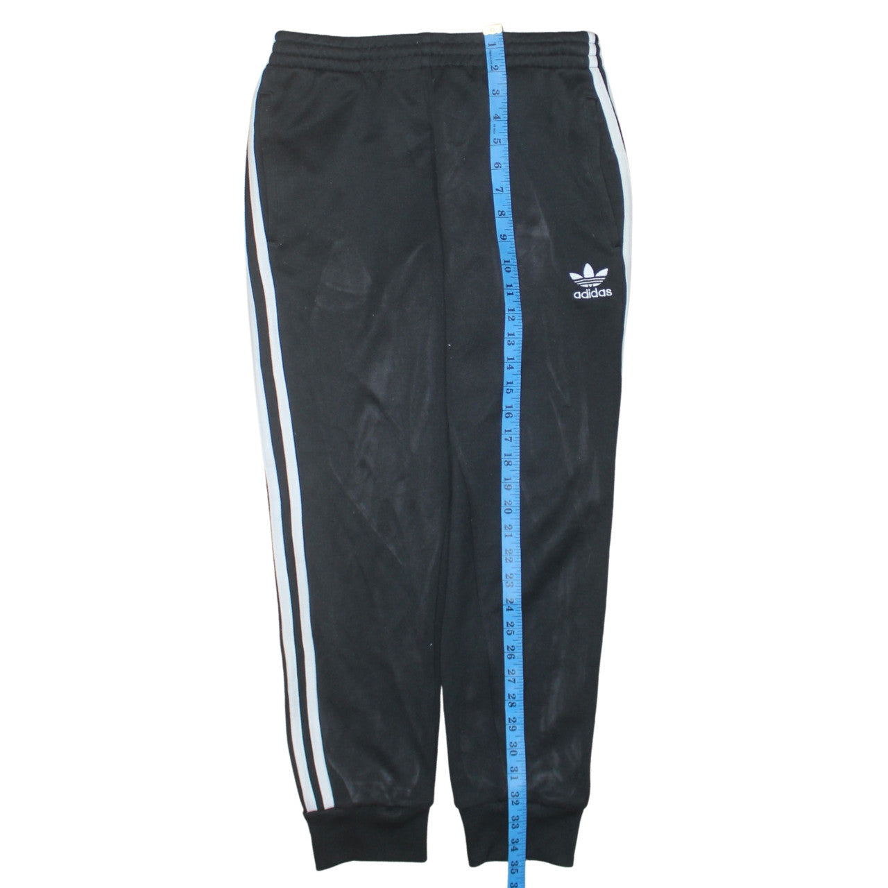 adidas Men's Black Small Jogger Trousers with 3 Stripes