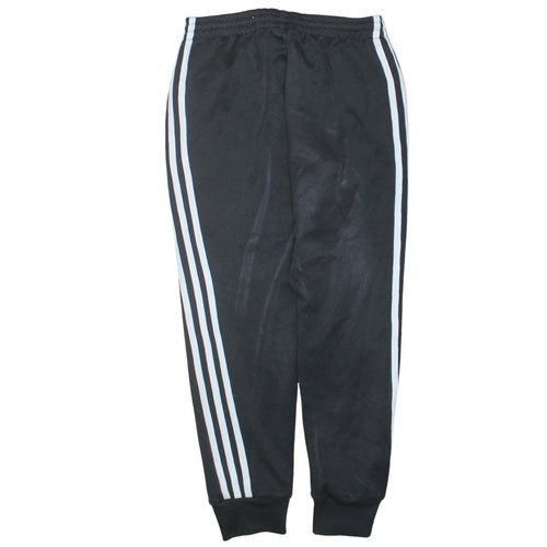 adidas Men's Black Small Jogger Trousers with 3 Stripes