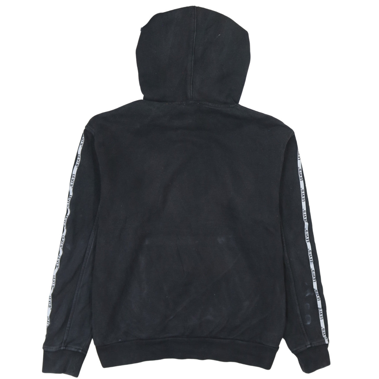 Levi's Womens Black XS Pullover Hoodie with Logo Taping