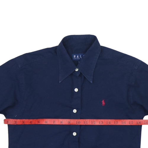 Ralph Lauren Boys Blue Long Sleeve Cotton Button-Up Shirt Size L