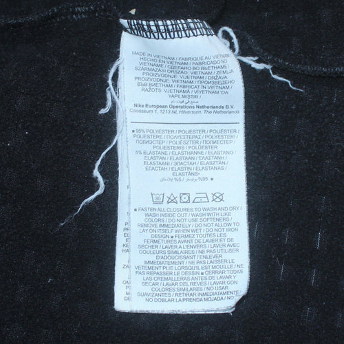 Nike Men's Black L 1/4 Zip Running Sweatshirt Athletic Pullover