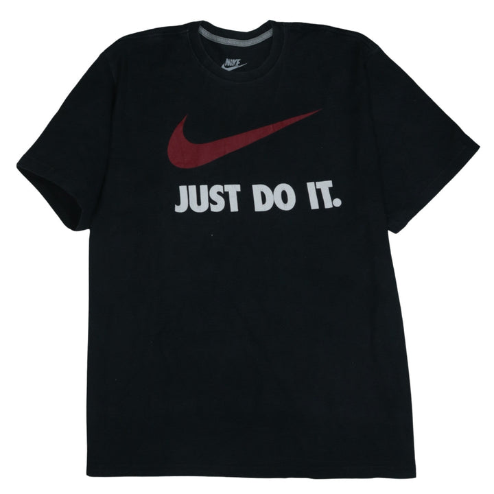 Nike Men's Black XXL Regular Fit Graphic T-Shirt 'Just Do It'