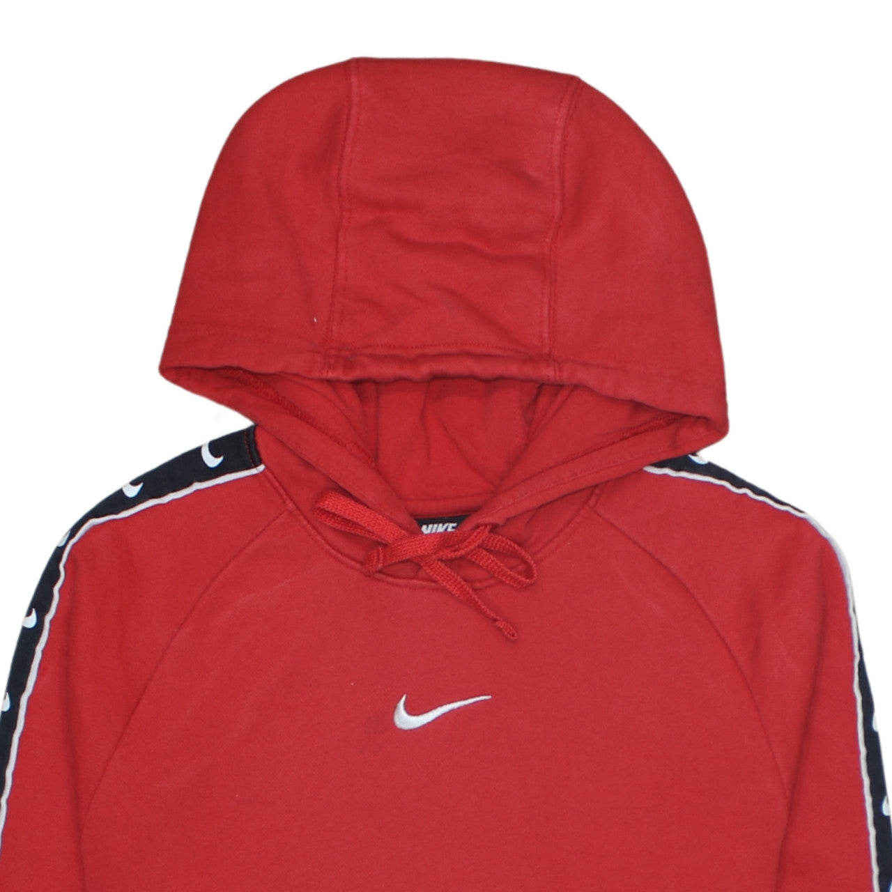 Nike Men's Red XS Pullover Hoodie with Logo Trim