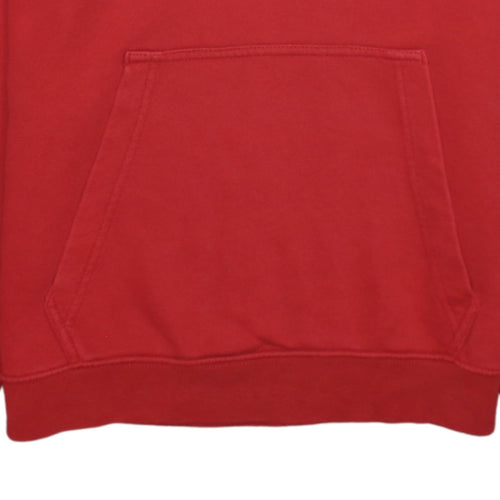 Nike Men's Red XS Pullover Hoodie with Logo Trim