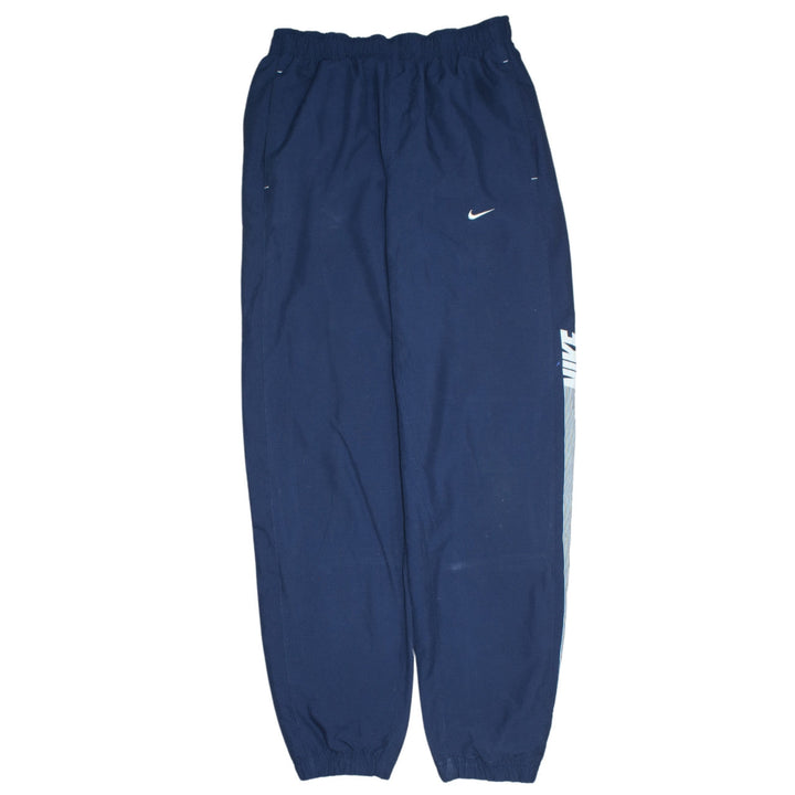 Nike Men's Blue Track Pants S Regular Fit Quick Dry Activewear Trousers