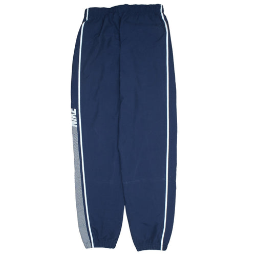 Nike Men's Blue Track Pants S Regular Fit Quick Dry Activewear Trousers