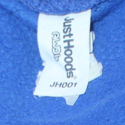 Just Hoods AWDis Mens Blue El Loco Pullover Hoodie Medium