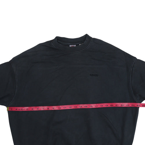 Levi's Men's Black Cotton Crew Neck Pullover Sweatshirt Size S