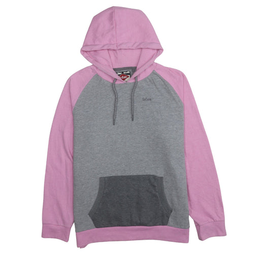 Lee Cooper Women’s Pink & Grey Pullover Hoodie Size 18 Cotton Blend