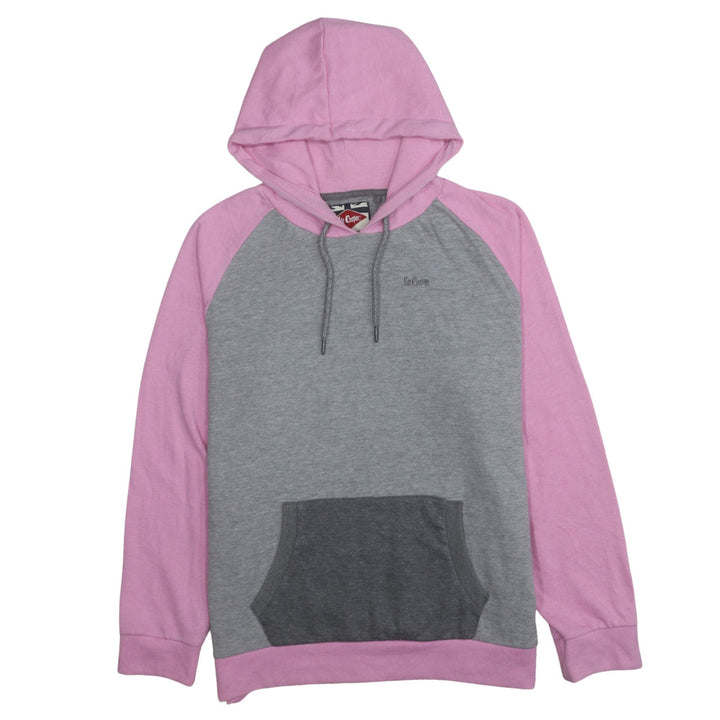 Lee Cooper Women’s Pink & Grey Pullover Hoodie Size 18 Cotton Blend