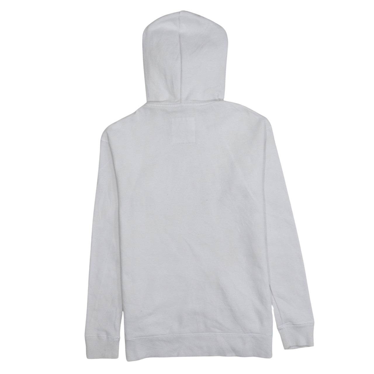 Hollister Womens White Pullover Hoodie Small Logo Print Casual