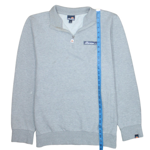Ellesse Men's Grey 1/4 Zip Pullover Sweatshirt Size L