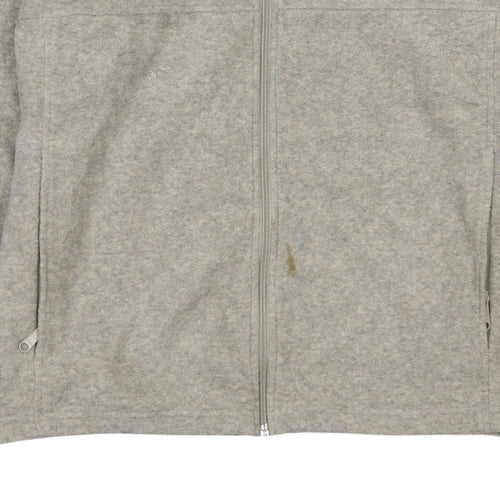 Columbia Men's Beige Fleece Full Zip Jacket Size L Outdoor Casual